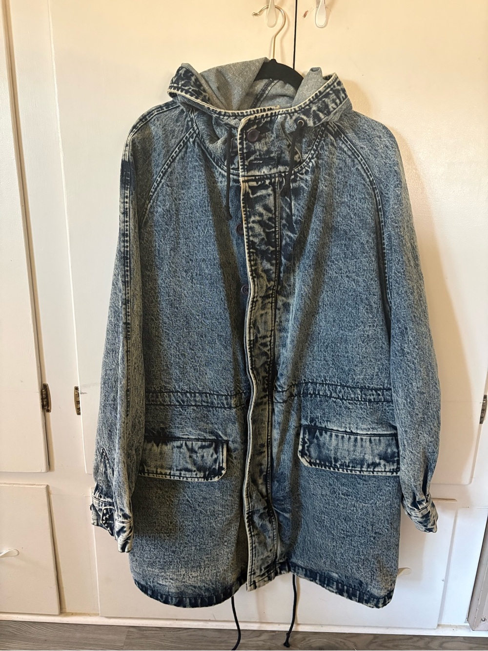 Women’s PacSun Light Blue Denim Hooded Jacket
